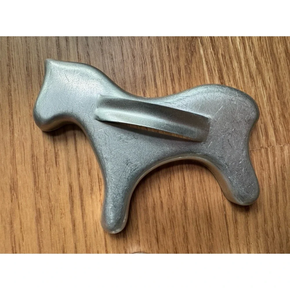 Vintage Aluminum Farm Animal Cookie Cutters Set of 3 Horse Chicken Rabbit 1950s‎
